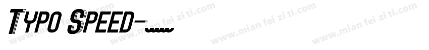 Typo Speed字体转换